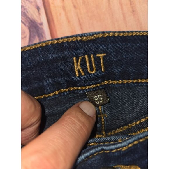 Kut From The Kloth Baby Bootcut Jeans 8S Dark Wash 30 x 31 - Picture 6 of 11